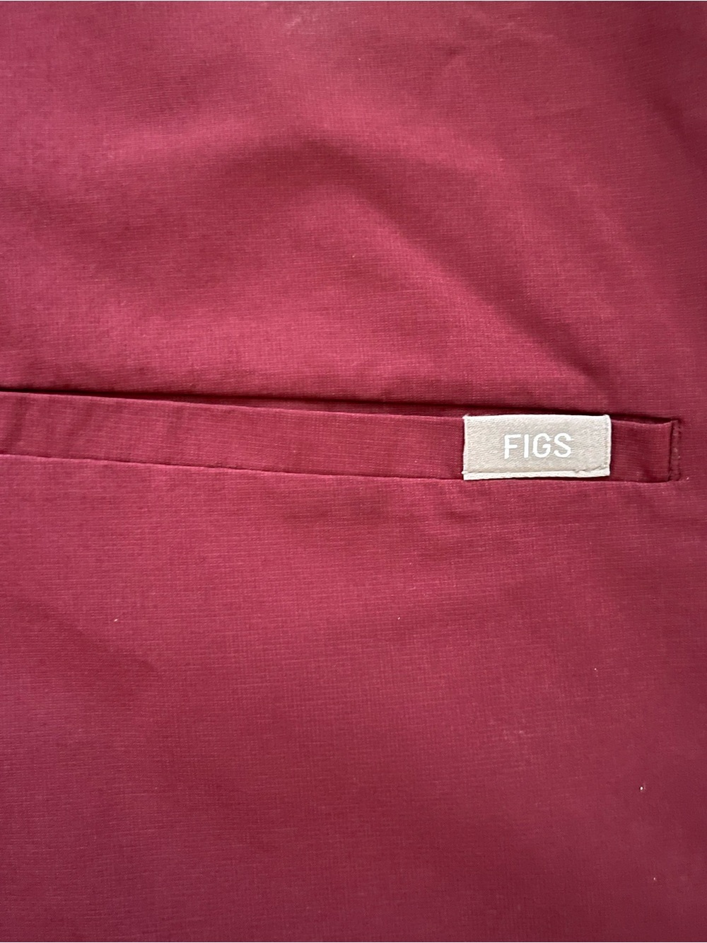 FIGS scrubs top maroon colour - Picture 4 of 7
